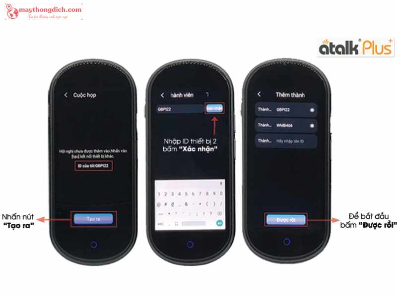 Tính năng dịch hội nhóm trên ATalk Plus+